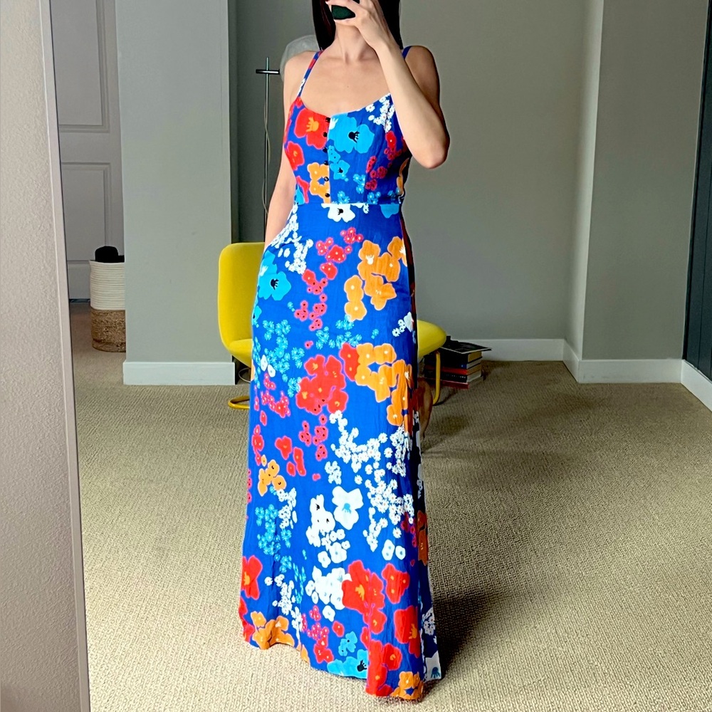 Corey Lynn Calter Full Length Linen Dress